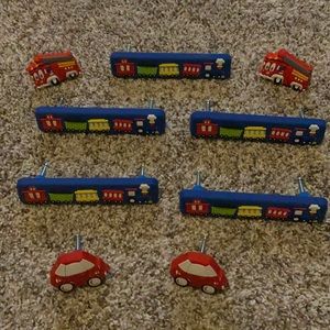 Kids drawer pulls and knobs - cars trains trucks